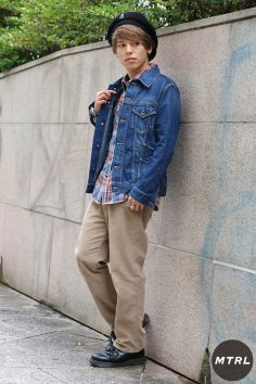 2016年秋の渋谷原宿リアルスタイル【MTRL_SNAP】ベレー帽を使った上級者コーデ！小川　哲央
