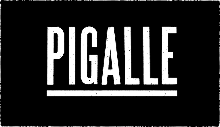 pigalleの黒ロゴ