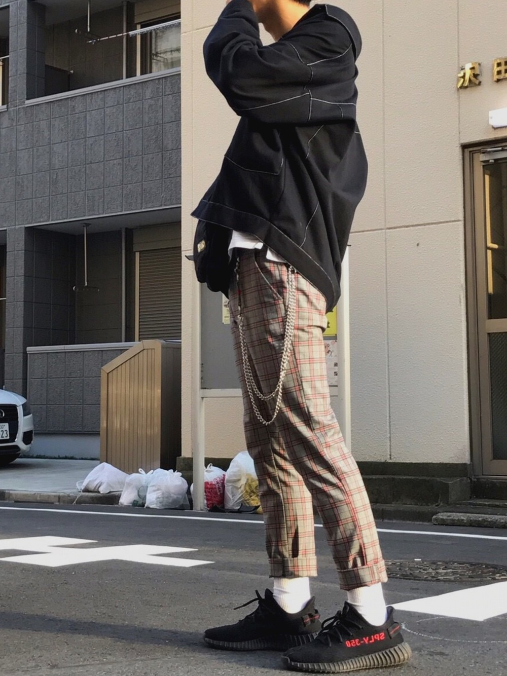 ファッションのインスピレーション 最高チェックパンツ メンズ コーデ ストリート
